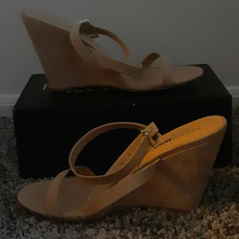 Strapped Wedge Heels